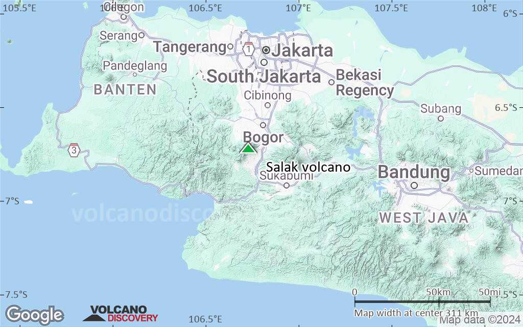Terrain-type map of Salak volcano (local scale medium)