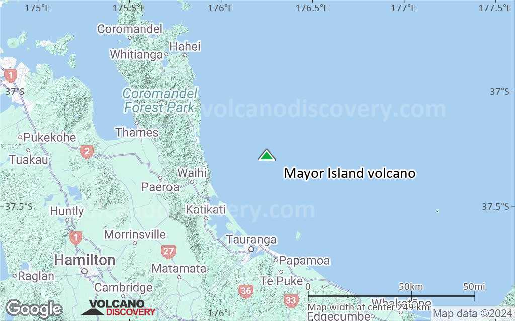 Terrain-type map of Mayor Island volcano (local scale medium)