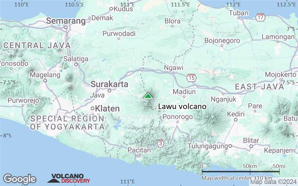 Terrain-type map of Lawu volcano (local scale medium)