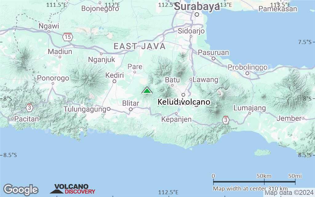 Terrain-type map of Kelud volcano (local scale medium)