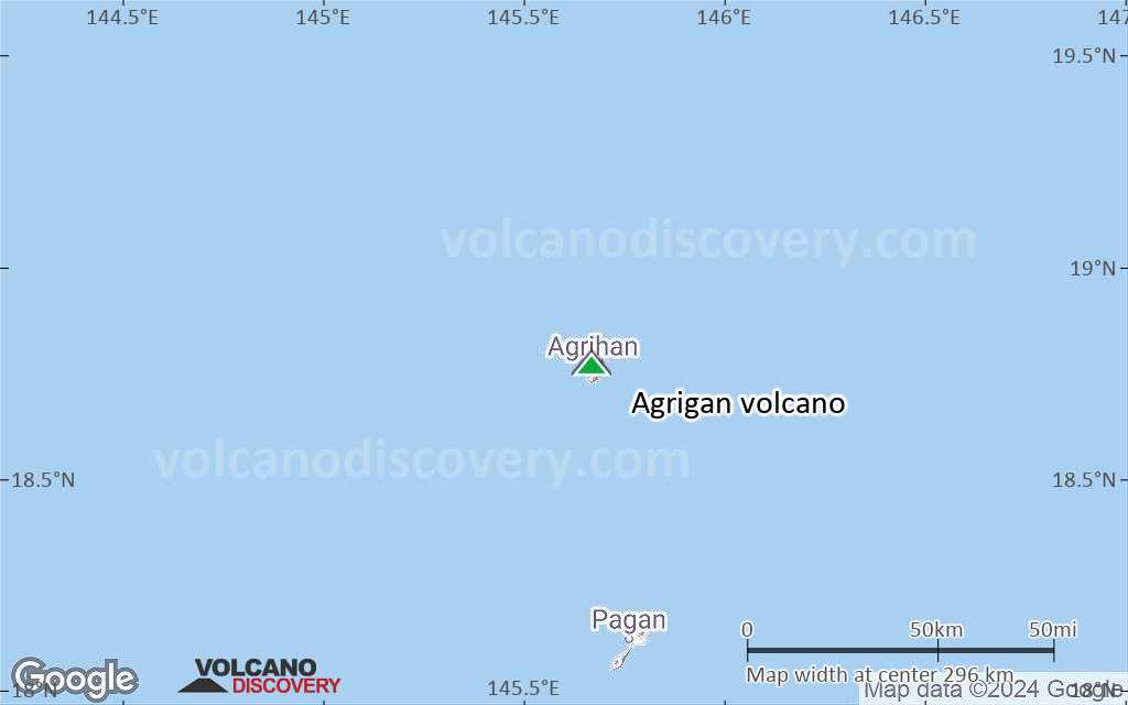 Terrain-type map of Agrigan volcano (local scale medium)