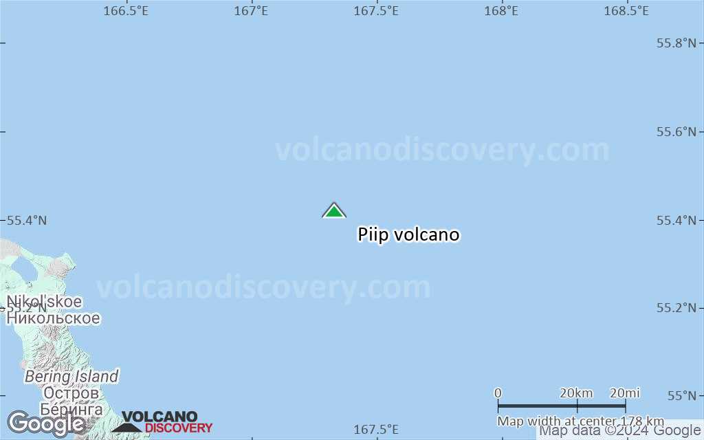 Terrain-type map of Piip volcano (local scale medium)