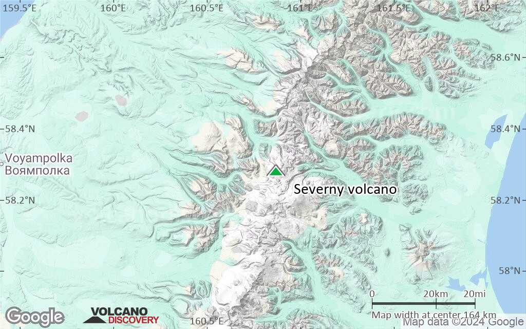 Terrain-type map of Severny volcano (local scale medium)