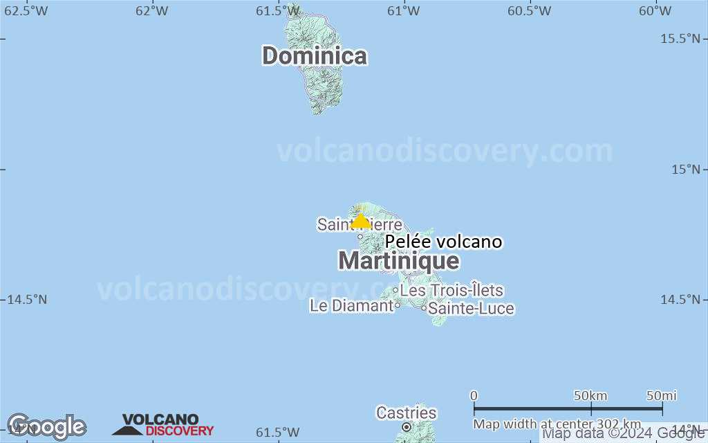 Terrain-type map of Pelée volcano (local scale medium)