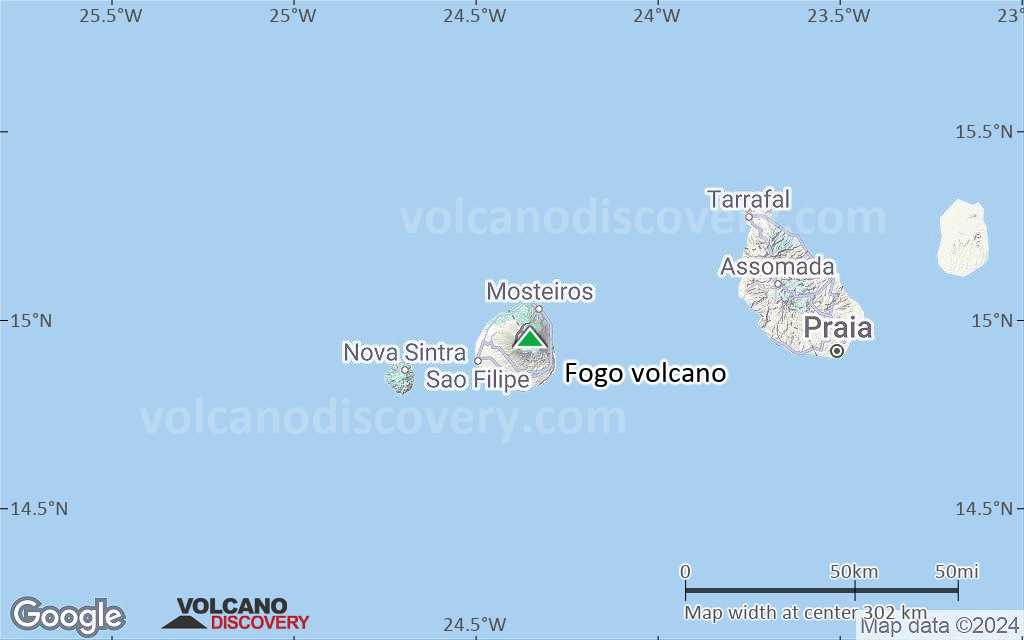 Terrain-type map of Fogo volcano (local scale medium)