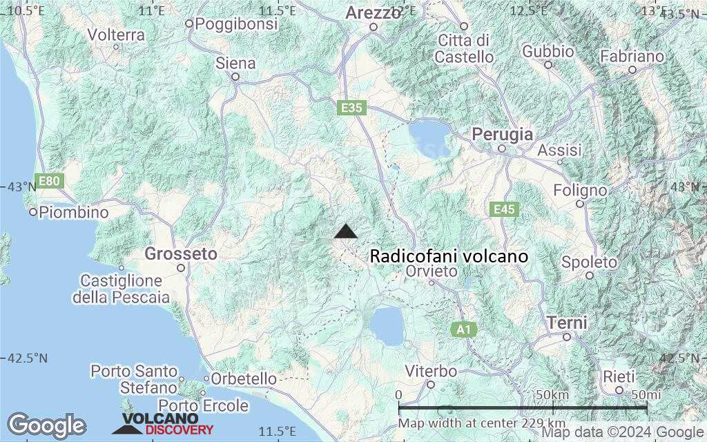 Terrain-type map of Radicofani volcano (local scale medium)