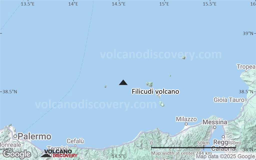 Terrain-type map of Filicudi volcano (local scale medium)