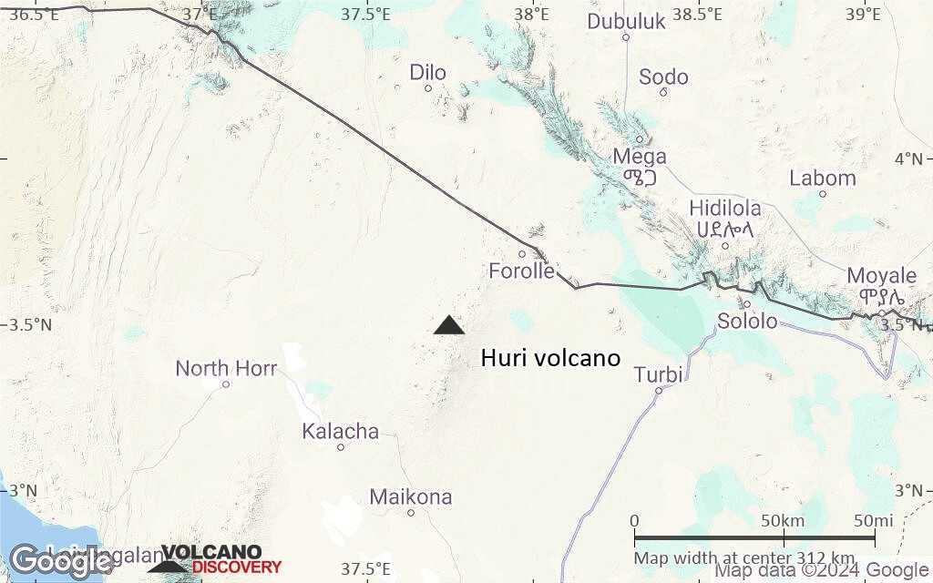 Terrain-type map of Huri volcano (local scale medium)