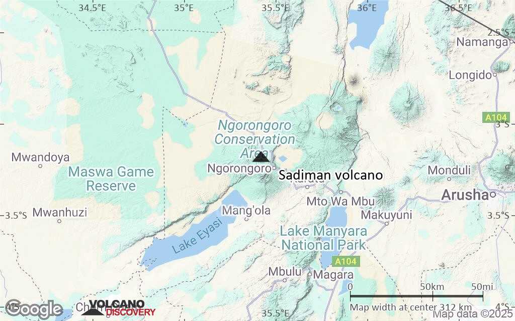 Terrain-type map of Sadiman volcano (local scale medium)