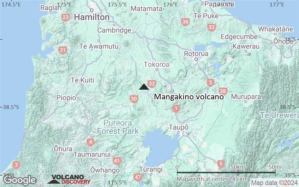 Terrain-type map of Mangakino volcano (local scale medium)