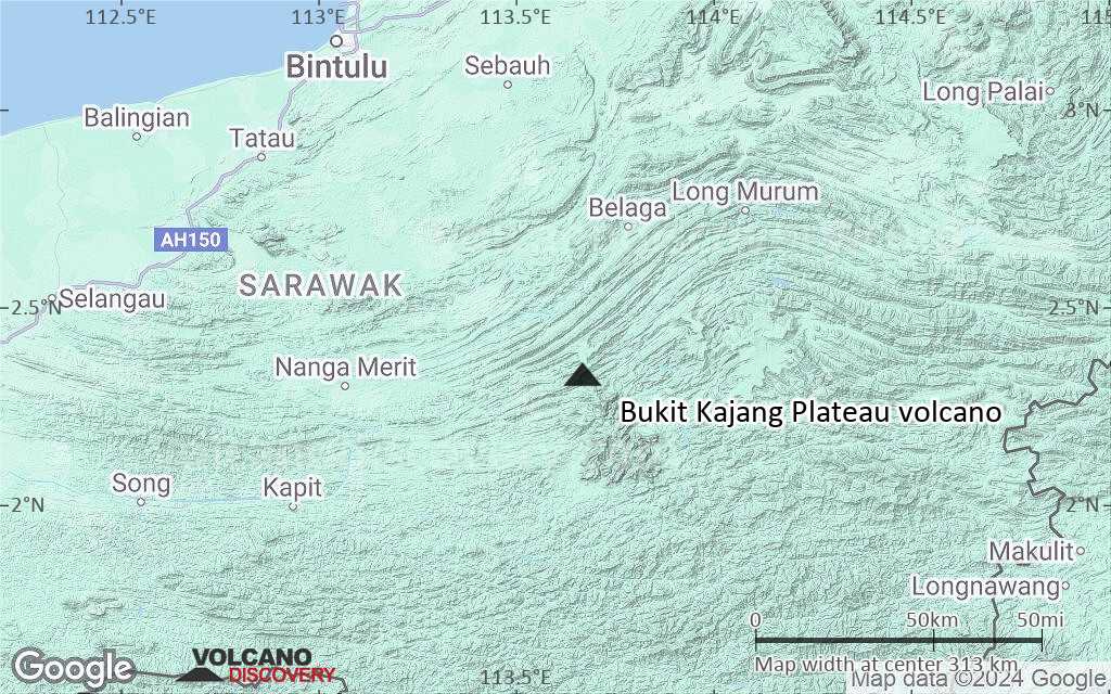 Terrain-type map of Bukit Kajang Plateau volcano (local scale medium)