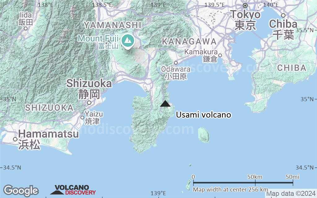 Terrain-type map of Usami volcano (local scale medium)