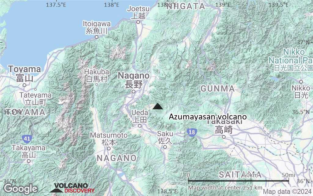 Terrain-type map of Azumayasan volcano (local scale medium)