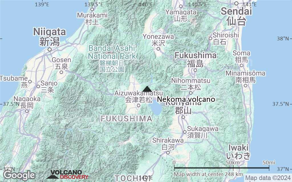 Terrain-type map of Nekoma volcano (local scale medium)