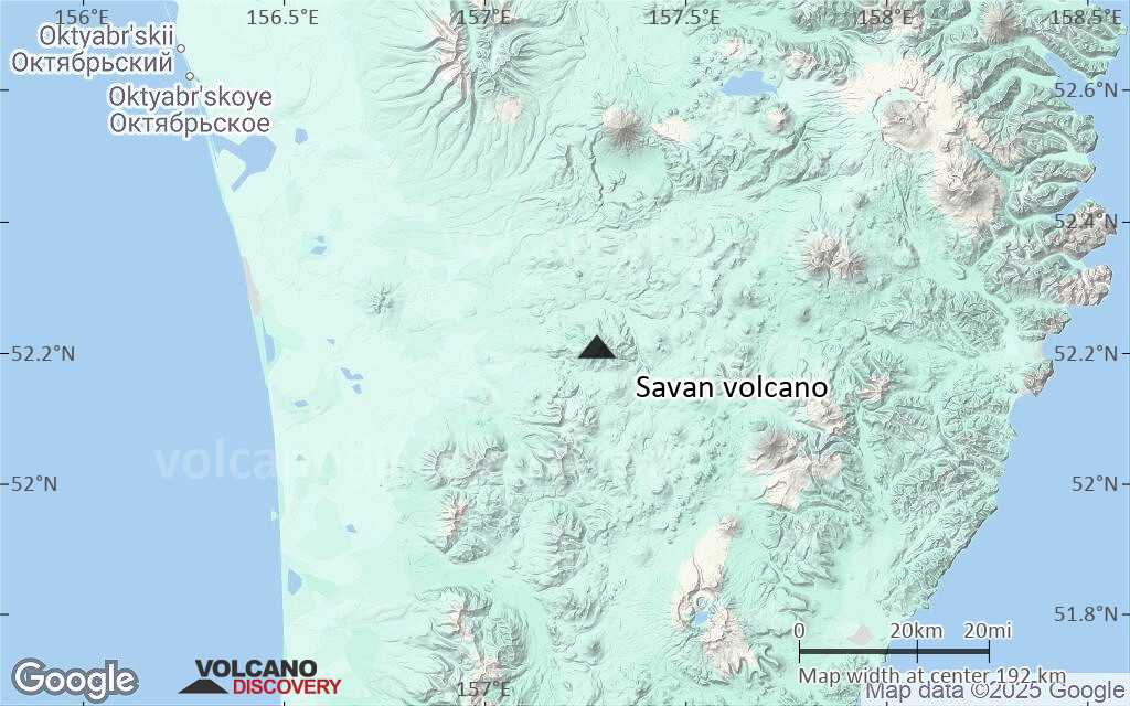 Terrain-type map of Savan volcano (local scale medium)