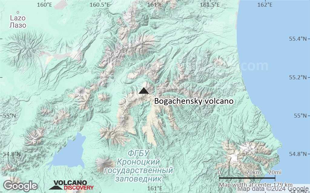 Terrain-type map of Bogachensky volcano (local scale medium)