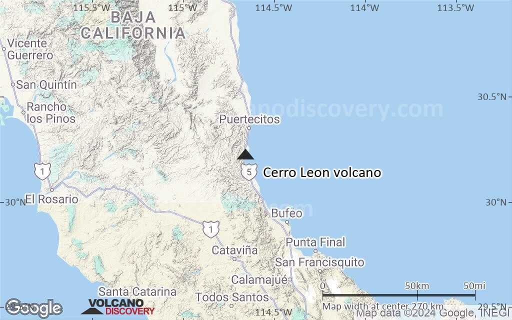 Terrain-type map of Cerro Leon volcano (local scale medium)
