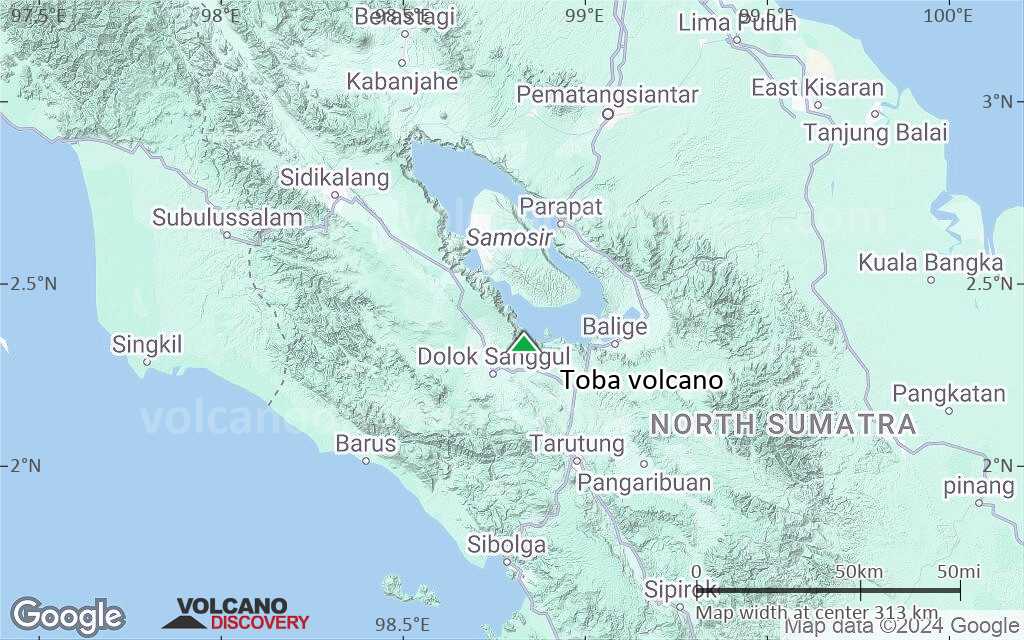 Terrain-type map of Toba volcano (local scale medium)