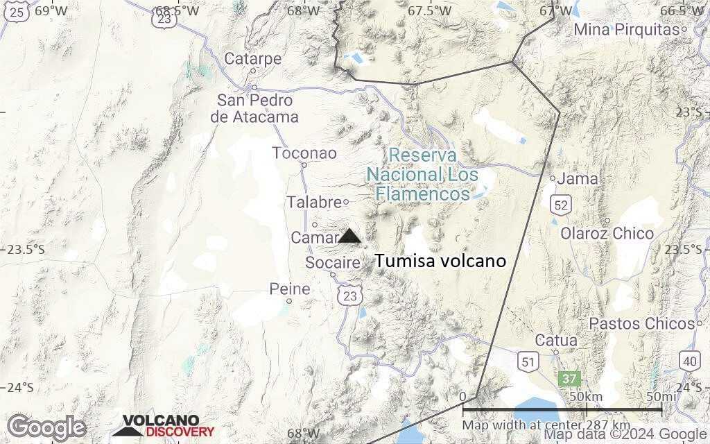 Terrain-type map of Tumisa volcano (local scale medium)