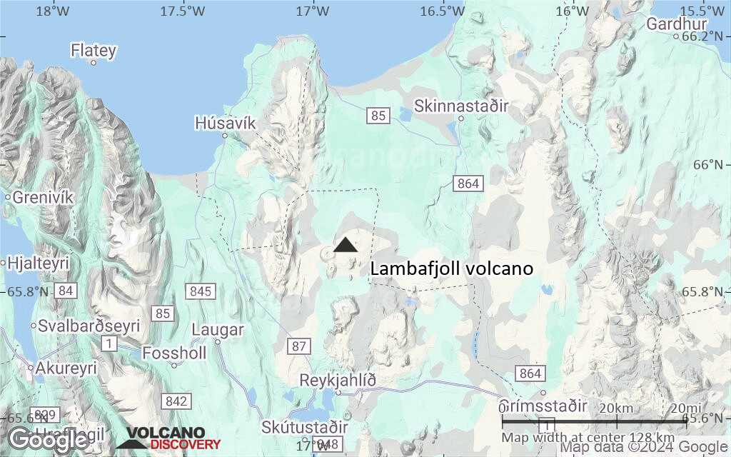 Terrain-type map of Lambafjoll volcano (local scale medium)