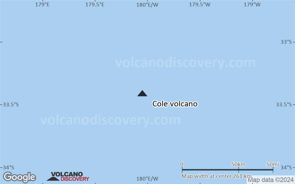 Terrain-type map of Cole volcano (local scale medium)