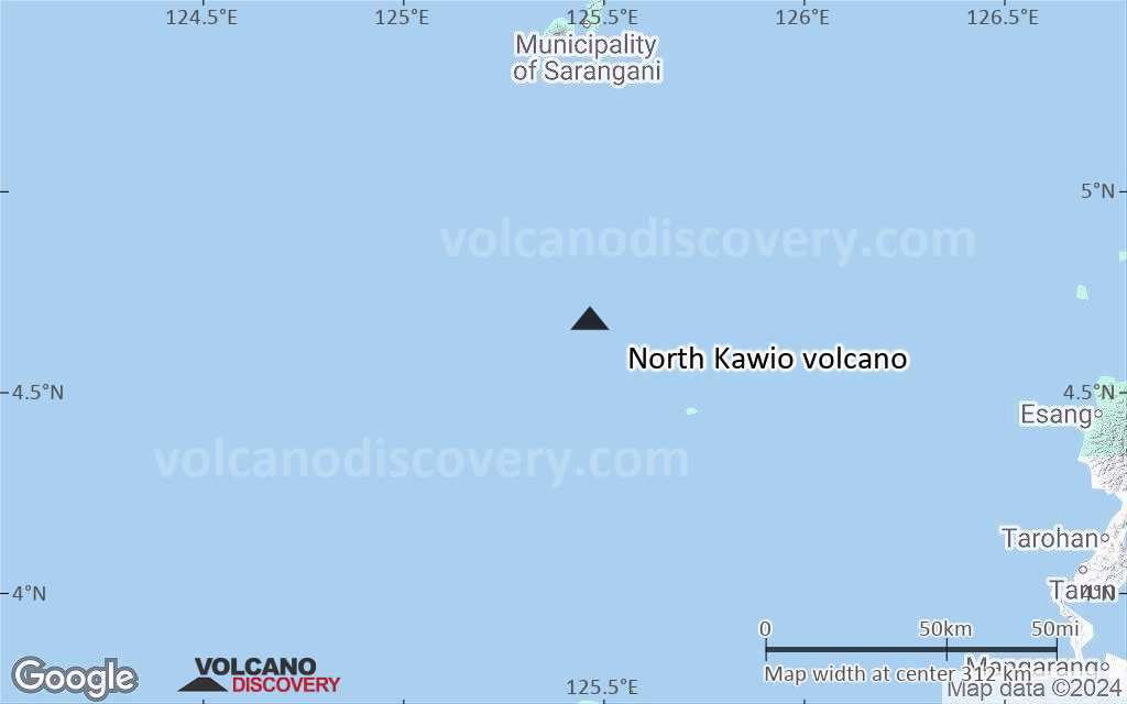 Terrain-type map of North Kawio volcano (local scale medium)