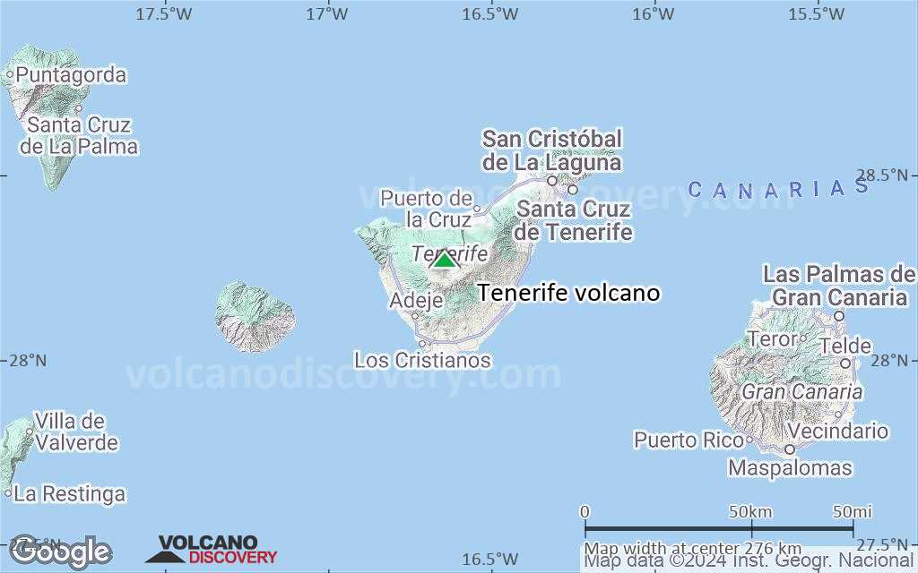 Terrain-type map of Tenerife volcano (local scale medium)