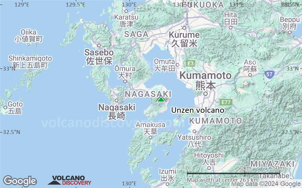 Terrain-type map of Unzen volcano (local scale medium)