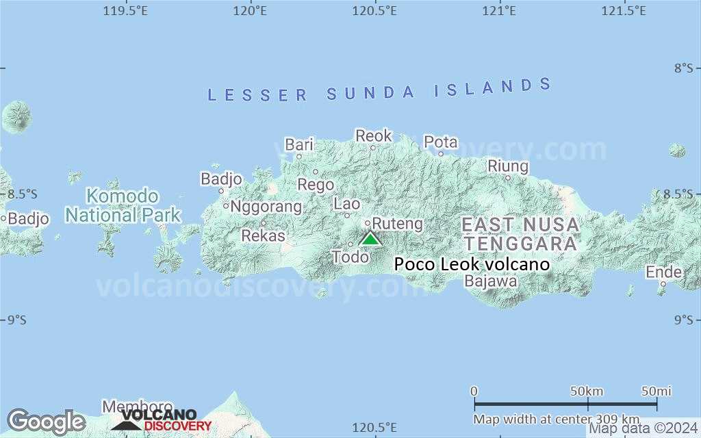 Terrain-type map of Poco Leok volcano (local scale medium)