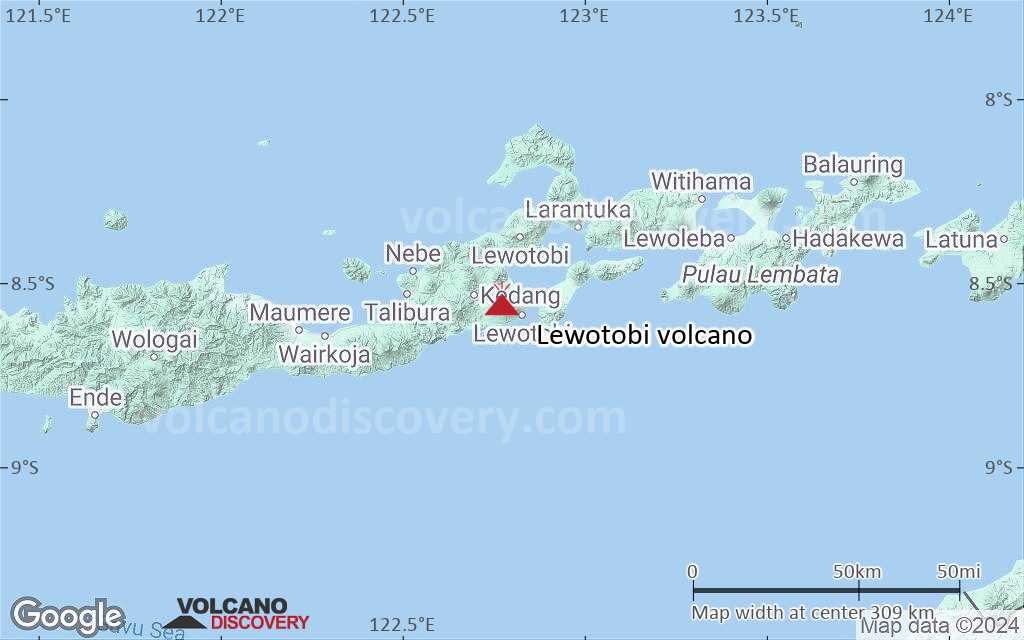 Terrain-type map of Lewotobi volcano (local scale medium)