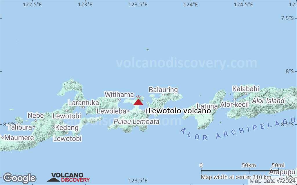 Terrain-type map of Lewotolo volcano (local scale medium)