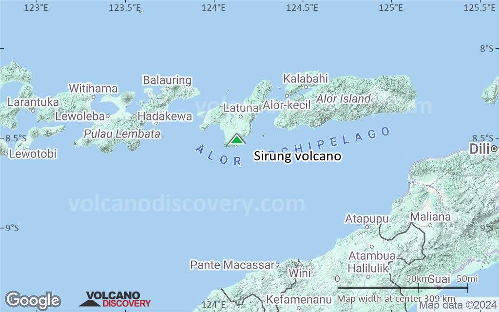 Terrain-type map of Sirung volcano (local scale medium)