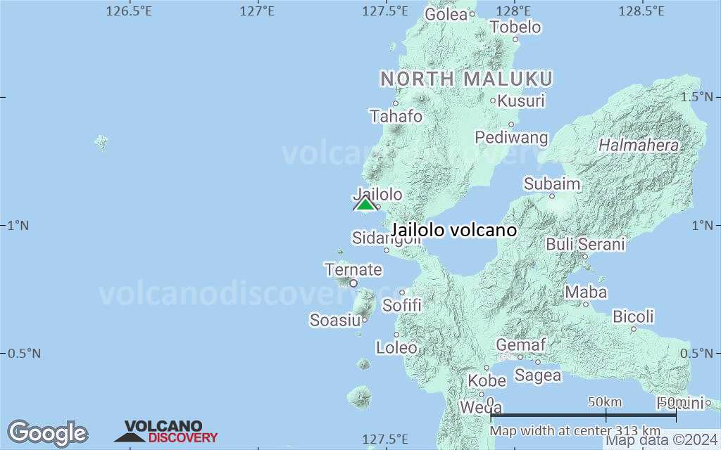 Terrain-type map of Jailolo volcano (local scale medium)