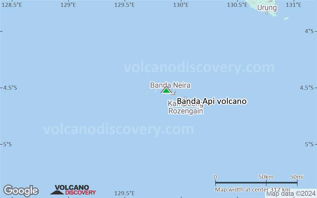 Terrain-type map of Banda Api volcano (local scale medium)