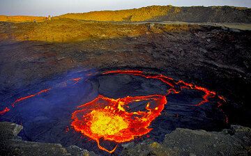 Der Lavasee des Vulkans Erta Ale, Danakil-Wüste, Äthiopien (Photo: Reinhard Radke)