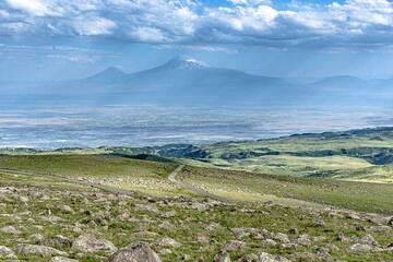 Mont Ararat par un après-midi clair depuis le volcan Ararat (Photo: Tom Pfeiffer)