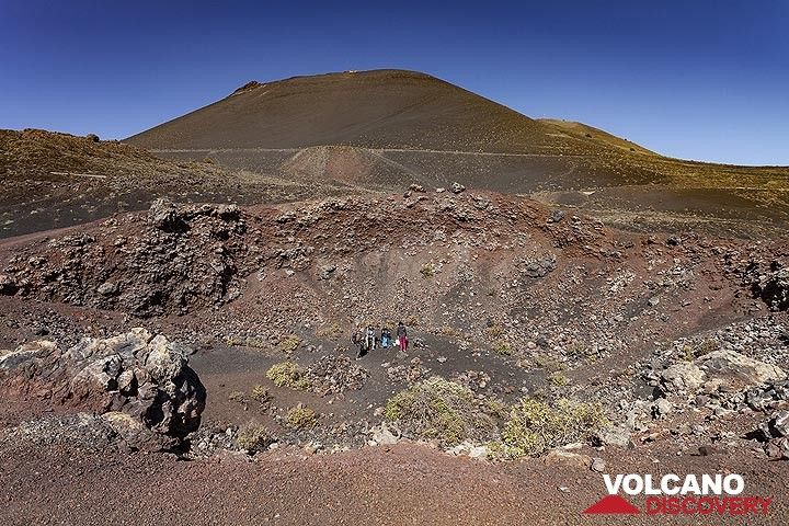 Blick auf den Vulkan St. Antonio und die Lavaströme des Vulkans Teneguia (1971). (Photo: Tobias Schorr)