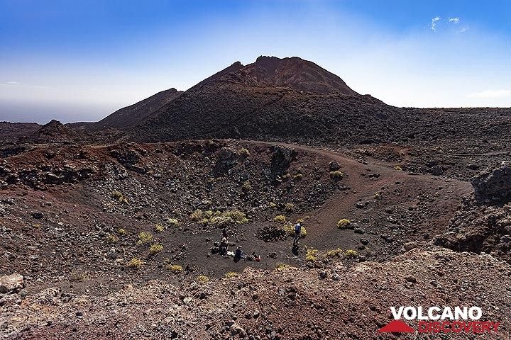 A parasitic crater of the Teneguia volcano on La Palma island. (Photo: Tobias Schorr)