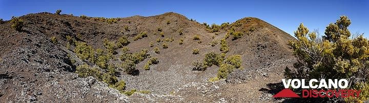 Panoramic view of the Tanganasoga crater on El Hierro island. (Photo: Tobias Schorr)