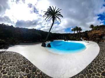 The famous pool, designed by Cesar manrique at the Jameos de Aqua lava cave. (Photo: Tobias Schorr)