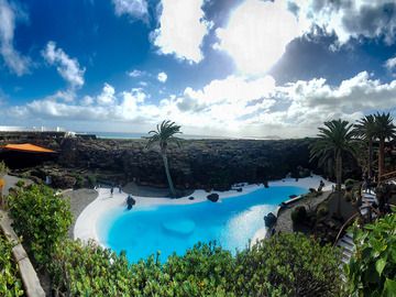 The famous pool, designed by Cesar manrique at the Jameos de Aqua lava cave. (Photo: Tobias Schorr)