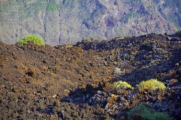 A less than 10,000 years old aa lava flow in the coastal flat of El Golfo. (Photo: Tom Pfeiffer)