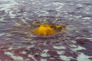 Yellow water fountain in a lake at Dallol hydrothermal field, northern Ethiopia (Photo: Tom Pfeiffer)