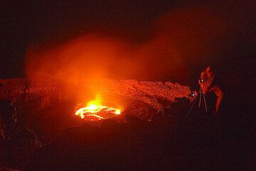 Erta Ale's lava lake at night (Photo: Tom Pfeiffer)