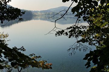 Der vulkanische Laacher See (letzte Eruption 10900 v.Chr.). (Photo: Tobias Schorr)