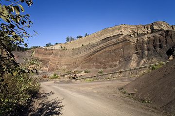 The quarry of the Eppelsberg volcano (Photo: Tobias Schorr)