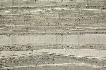 Capas de piedra pómez de la erupción del lago Laacher en la cantera Wingertsbergwand cerca de Mendig/Alemania (Photo: Tobias Schorr)