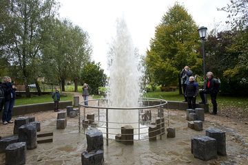 Der Kaltwasser-Geysir Wallenborn (Photo: Tobias Schorr)