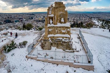 The famous monument of the general Philopappos. (Photo: Tobias Schorr)