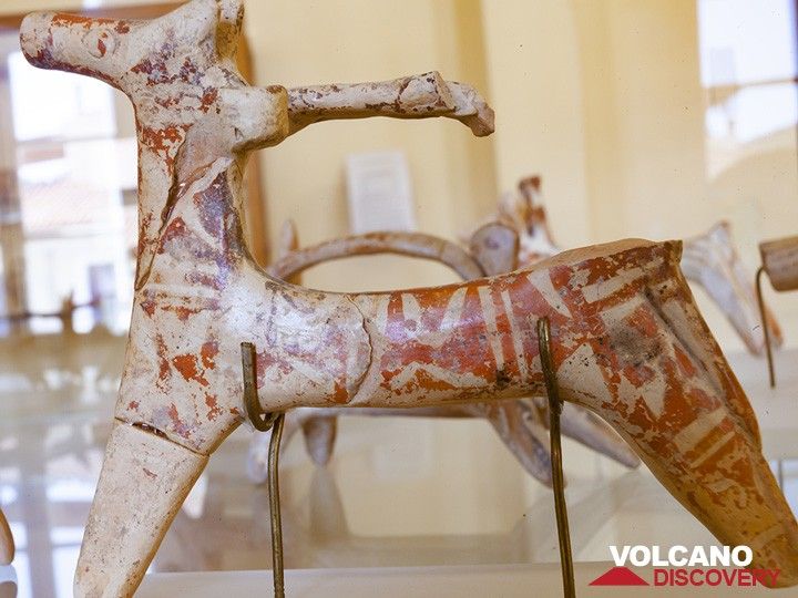Ein mykenisches Reiteridol aus den Ausgrabungen, die seit 1990 auf Methana stattfanden. (Photo: Tobias Schorr)